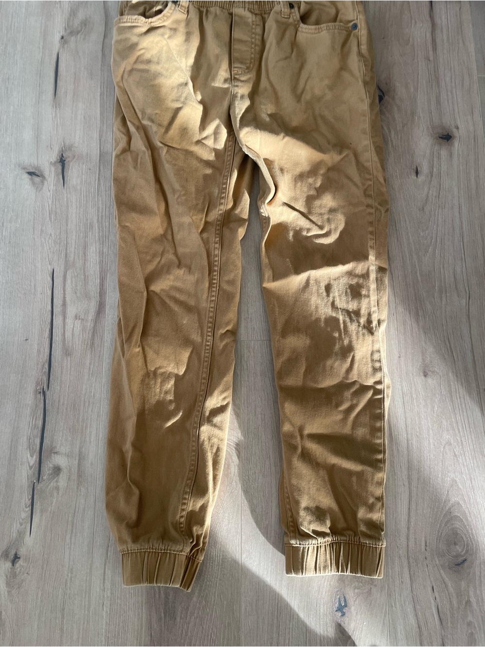Levi Men's Camel Jogger Pants Drawstring Casual Size S